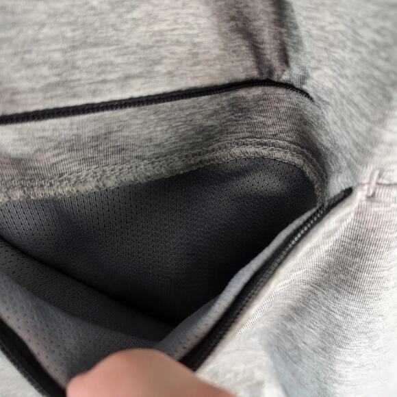 Gaiam Time to Train 1/4 Zip Hoodie Men's M Long Sleeve Gray Zipper Pocket Raglan - Picture 9 of 10